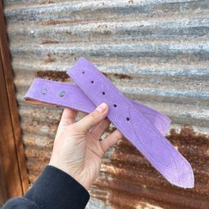 Purple Suede Belt